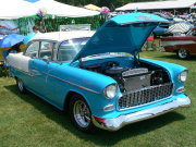 BABY BLUE AND WHITE 1956 CHEVY